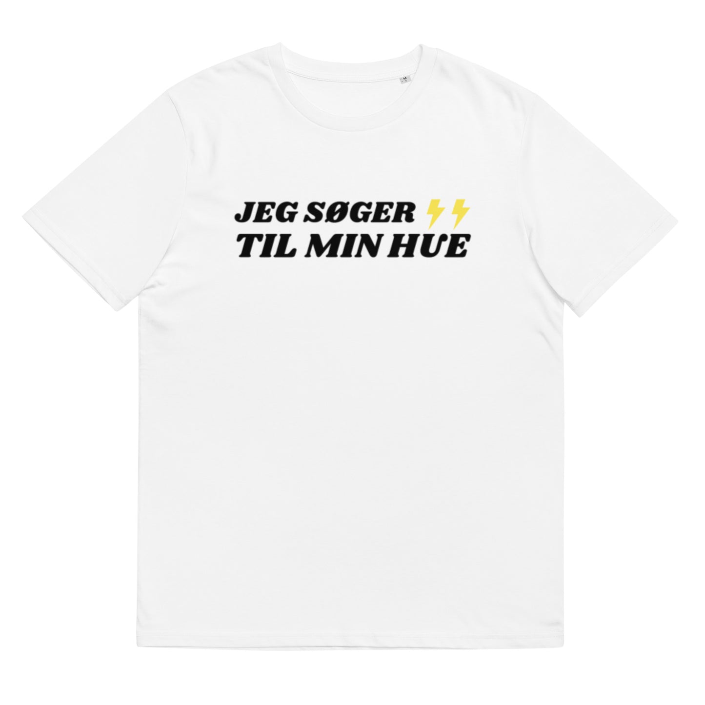 JEG SØGER LYN TIL MIN HUE Unisex t-shirt