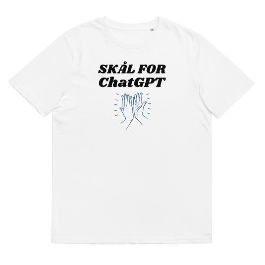 SKÅL FOR ChatGPT BLÅ Unisex t-shirt