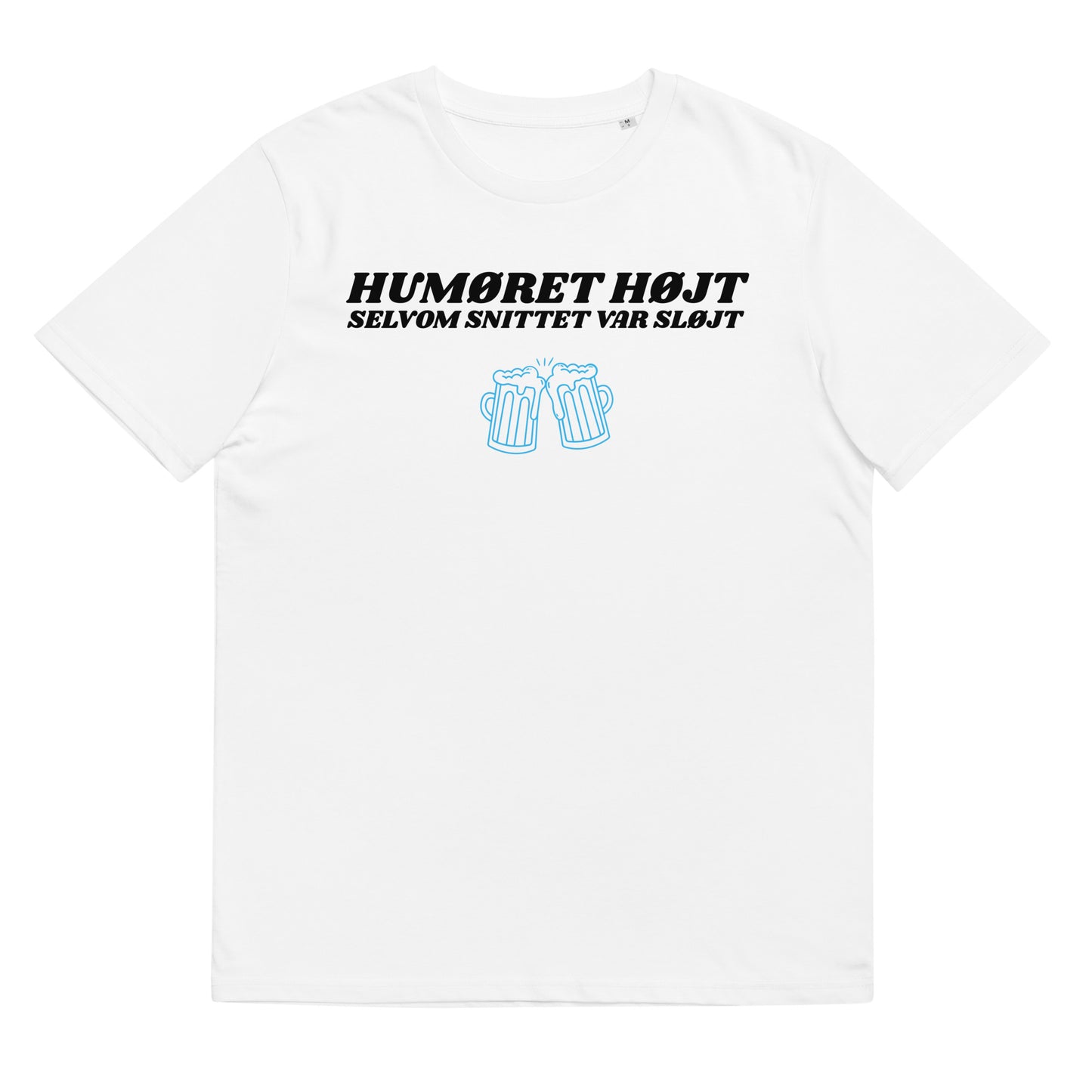 HUMØRET HØJT SELVOM SNITTET VAR SLØJT Unisex t-shirt