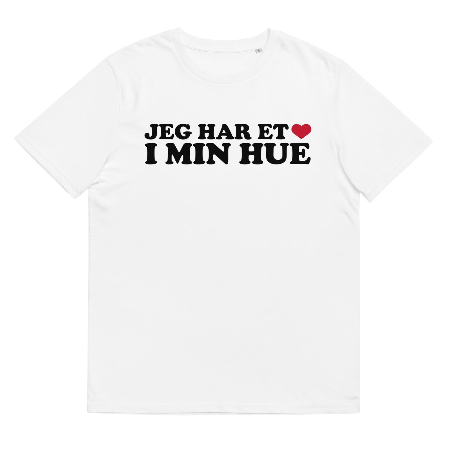 JEG HAR ET HJERTE I MIN HUE Unisex t-shirt