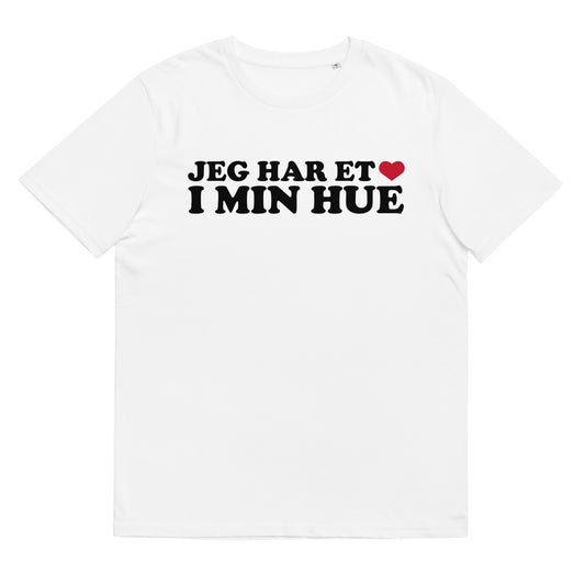 JEG HAR ET HJERTE I MIN HUE Unisex t-shirt